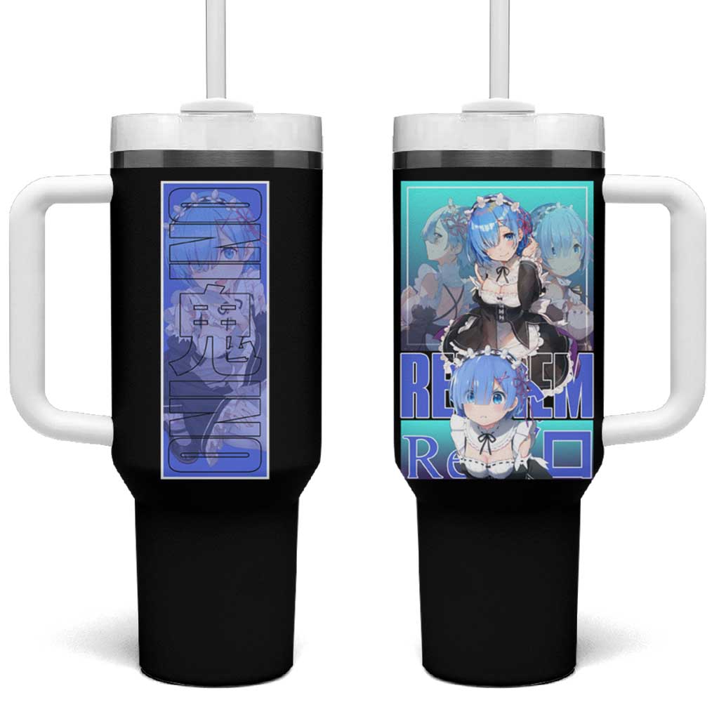 Rem Re Zero Streetwear Tumbler With Handle Anime Style TS04