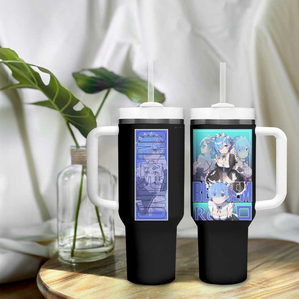 Rem Re Zero Streetwear Tumbler With Handle Anime Style TS04 Rem Re Zero Streetwear Tumbler With Handle Anime Style TS04