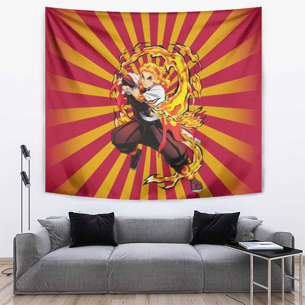 Rengoku - Demon Slayer Tapestry Anime Style TS04 Rengoku - Demon Slayer Tapestry Anime Style TS04