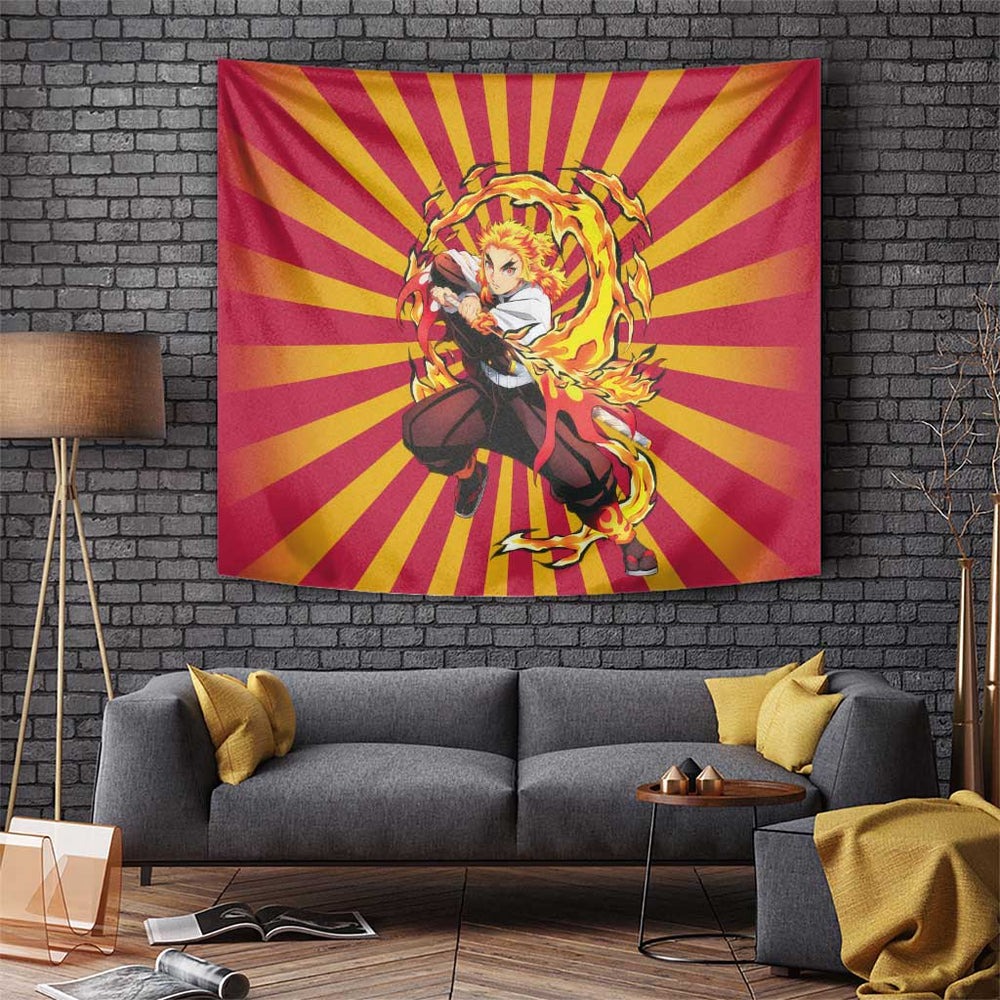 Rengoku - Demon Slayer Tapestry Anime Style TS04 Rengoku - Demon Slayer Tapestry Anime Style TS04