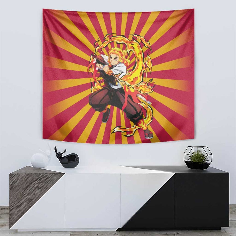 Rengoku - Demon Slayer Tapestry Anime Style TS04 Rengoku - Demon Slayer Tapestry Anime Style TS04