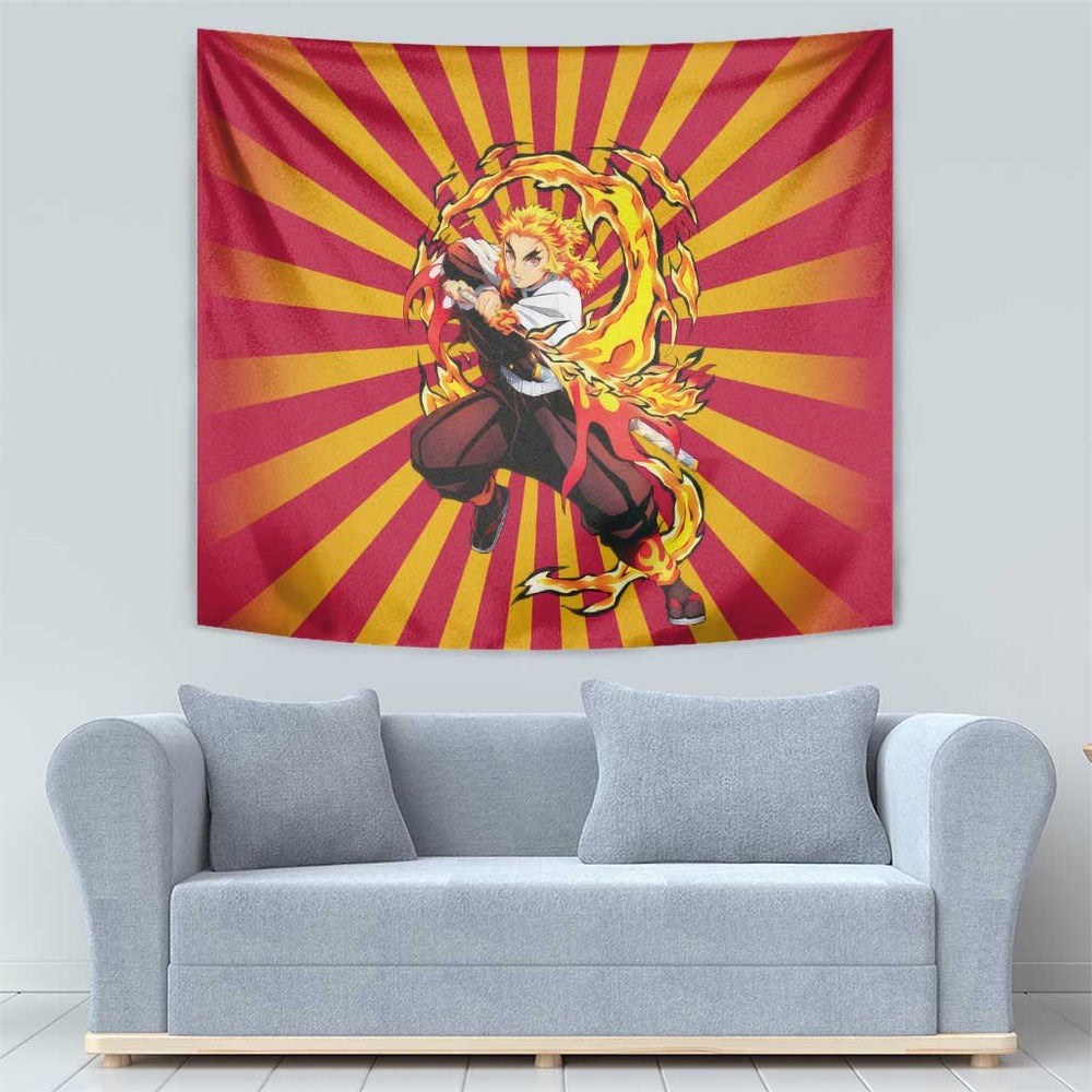 Rengoku - Demon Slayer Tapestry Anime Style TS04 Rengoku - Demon Slayer Tapestry Anime Style TS04