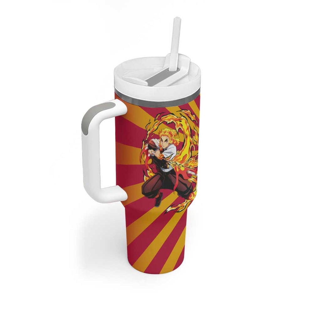 Rengoku - Demon Slayer Tumbler With Handle Anime Style TS04 Rengoku - Demon Slayer Tumbler With Handle Anime Style TS04