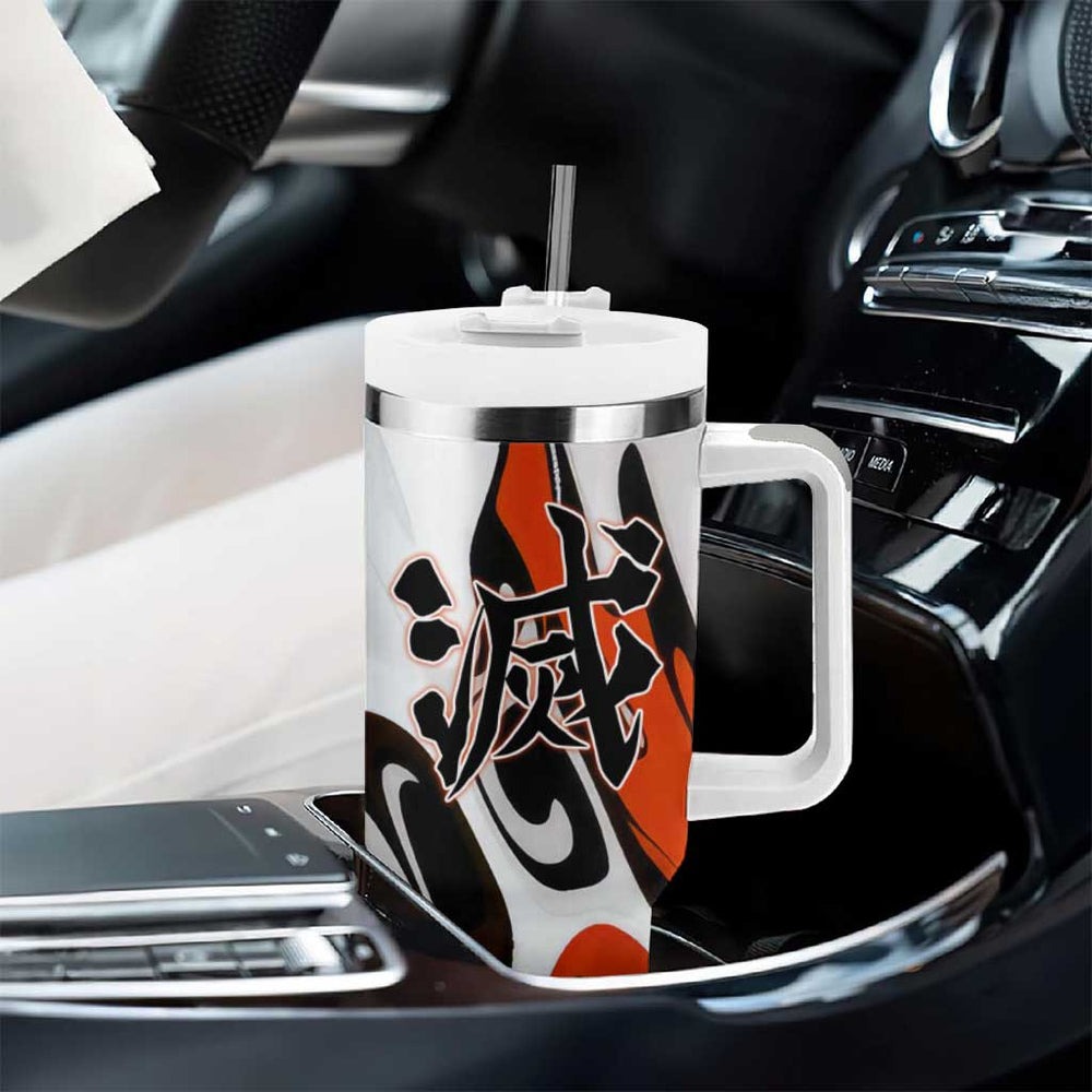 Rengoku Kyojuro - Demon Slayer Tumbler With Handle Anime Style TS04 Rengoku Kyojuro - Demon Slayer Tumbler With Handle Anime Style TS04