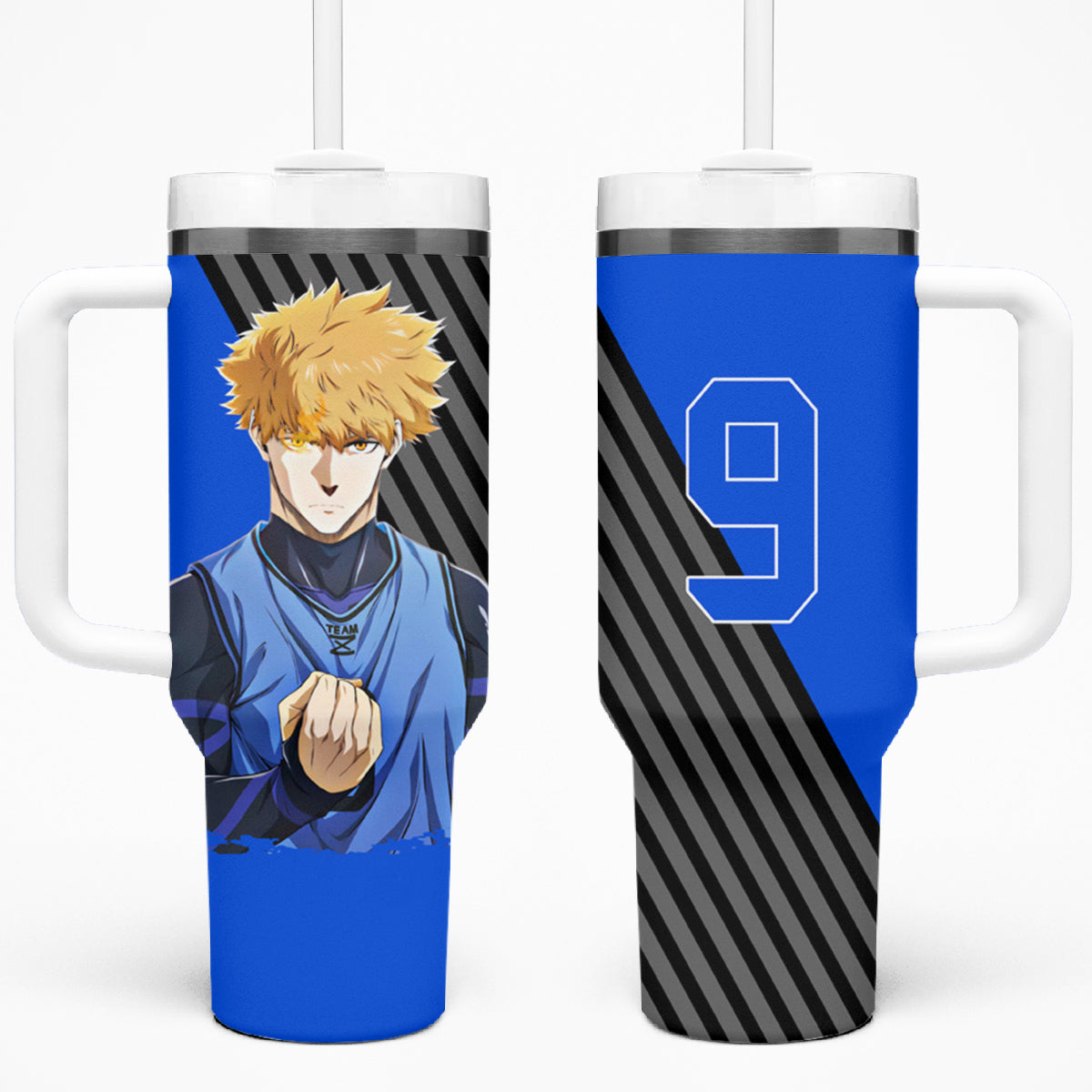 Rensuke Kunigami Blue Lock Tumbler With Handle Anime Style TS04