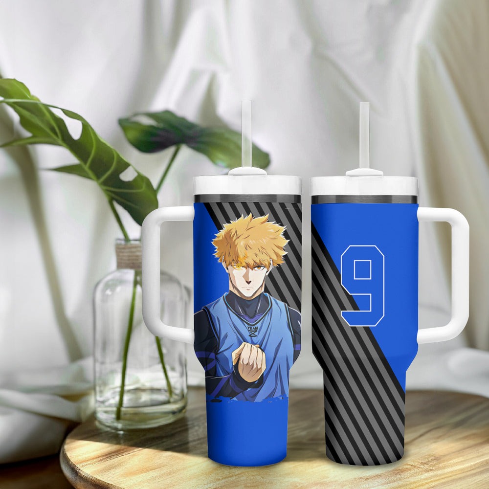 Rensuke Kunigami Blue Lock Tumbler With Handle Anime Style TS04 Rensuke Kunigami Blue Lock Tumbler With Handle Anime Style TS04