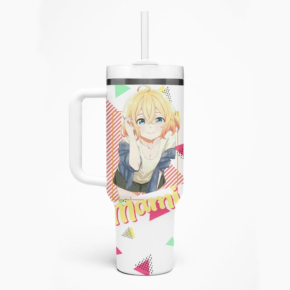 Rent A Girlfriend Mami Nanami Tumbler With Handle Anime Style TS04 Rent A Girlfriend Mami Nanami Tumbler With Handle Anime Style TS04