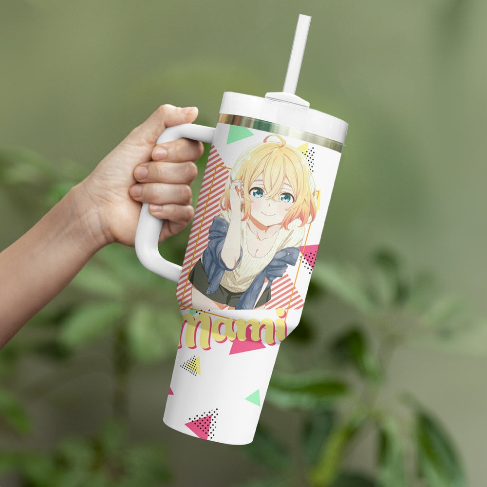 Rent A Girlfriend Mami Nanami Tumbler With Handle Anime Style TS04 Rent A Girlfriend Mami Nanami Tumbler With Handle Anime Style TS04
