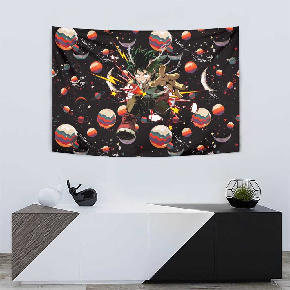 Retro Universe Deku My Hero Academia Tumbler With Handle Anime Mid Cosmic Pattern Style TS04 Retro Universe Deku My Hero Academia Tumbler With Handle Anime Mid Cosmic Pattern Style TS04