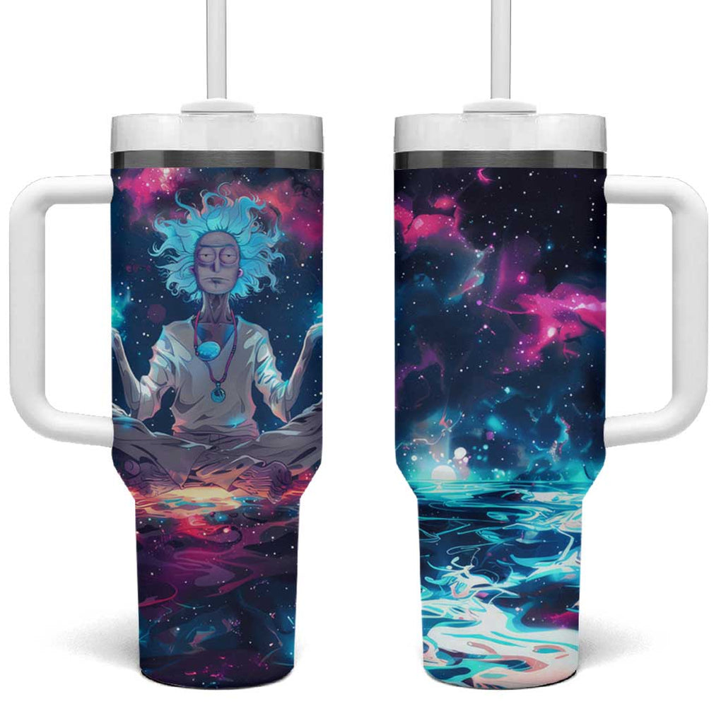 Rick and Morty Trippy Cosmic Rick Hoodie Tumbler With Handle Trippy Style TS04