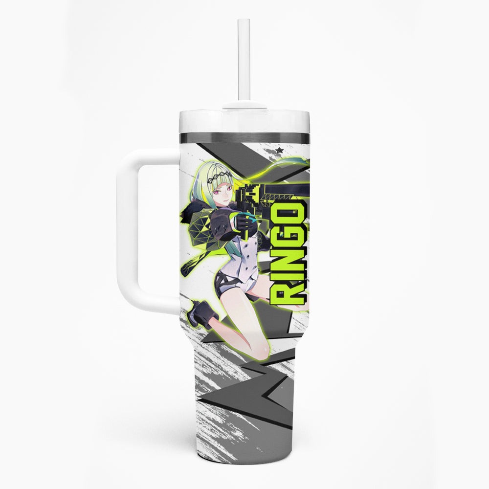 Ringo Persona Tumbler With Handle Anime Mix Polygon Cyber Style TS04 Ringo Persona Tumbler With Handle Anime Mix Polygon Cyber Style TS04