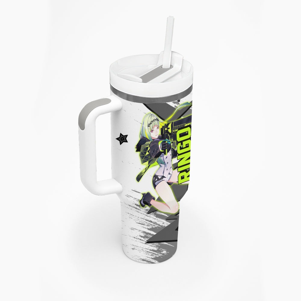 Ringo Persona Tumbler With Handle Anime Mix Polygon Cyber Style TS04 Ringo Persona Tumbler With Handle Anime Mix Polygon Cyber Style TS04