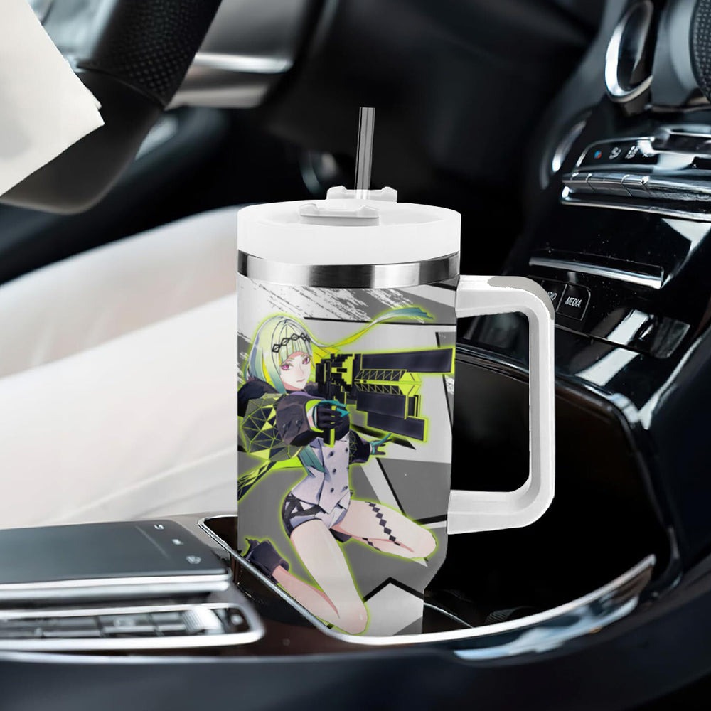 Ringo Persona Tumbler With Handle Anime Mix Polygon Cyber Style TS04 Ringo Persona Tumbler With Handle Anime Mix Polygon Cyber Style TS04