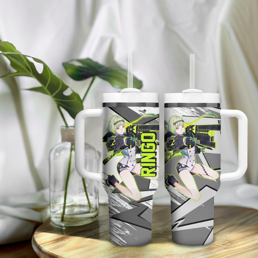 Ringo Persona Tumbler With Handle Anime Mix Polygon Cyber Style TS04 Ringo Persona Tumbler With Handle Anime Mix Polygon Cyber Style TS04