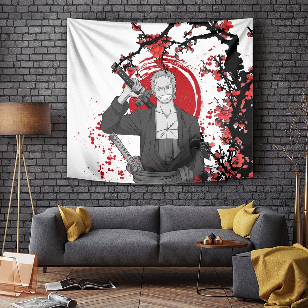 Roronoa Zoro Anime One Piece Japan Style Tapestry TS04