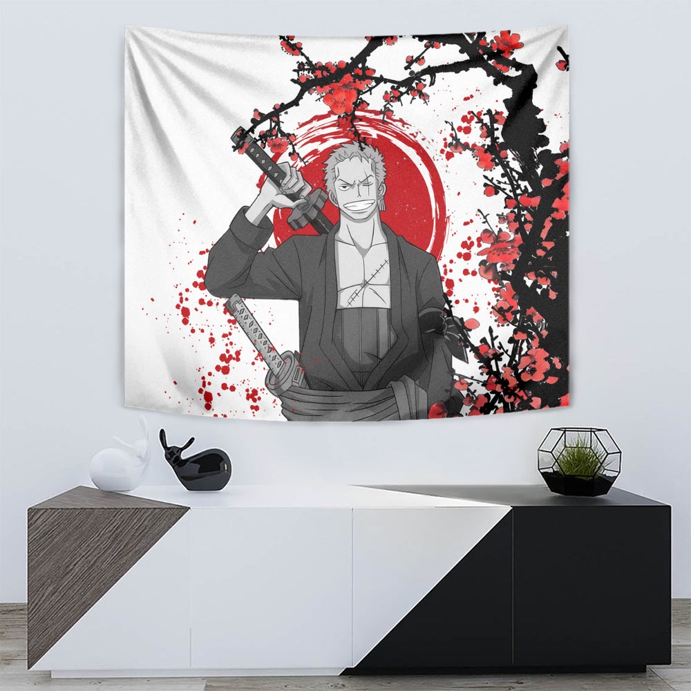 Roronoa Zoro Anime One Piece Japan Style Tapestry TS04