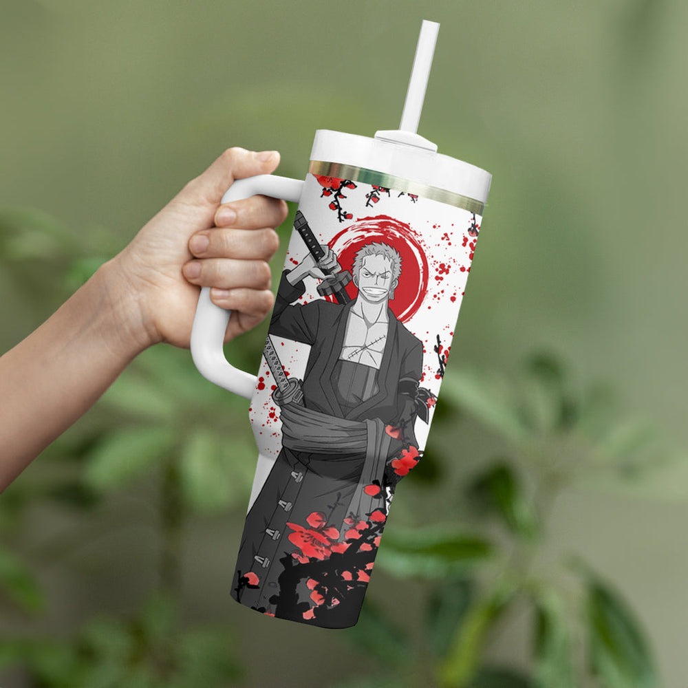 Roronoa Zoro Anime Tumbler With Handle TS04