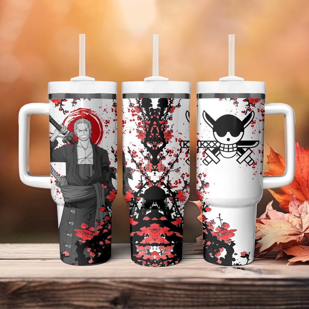 Roronoa Zoro Anime Tumbler With Handle TS04