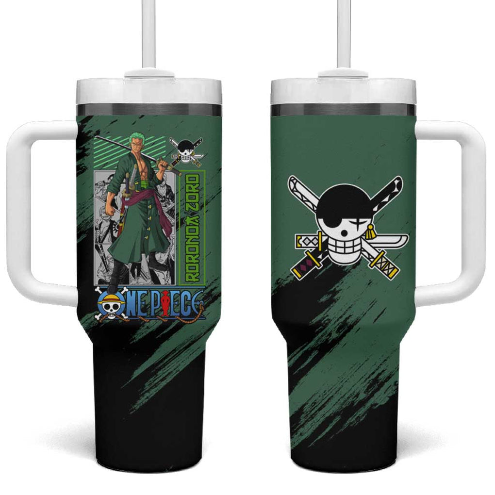 Roronoa Zoro Mix Manga - One Piece Tumbler With Handle Anime Style TS04