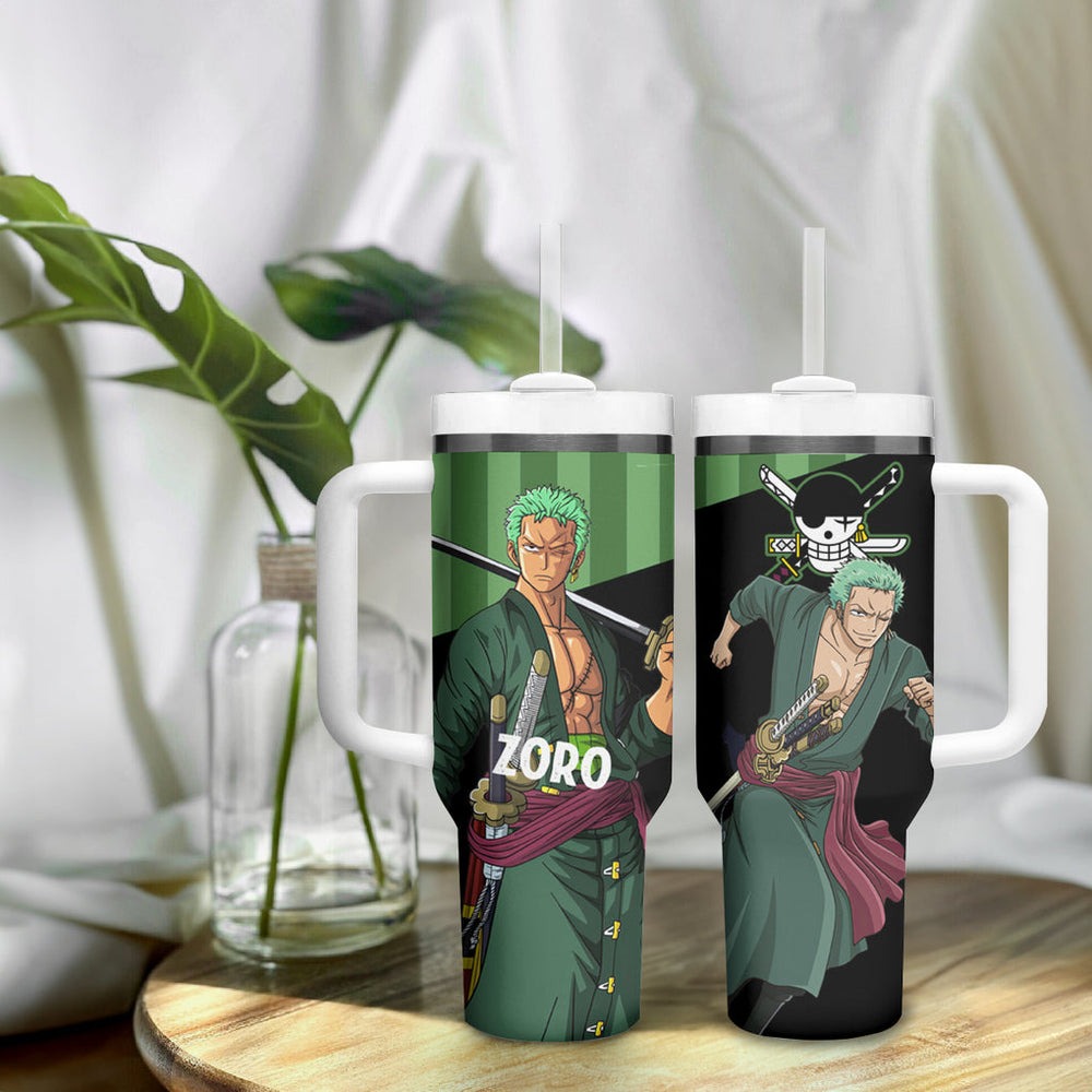 Roronoa Zoro - One Piece Tumbler With Handle Anime Japan Style TS04