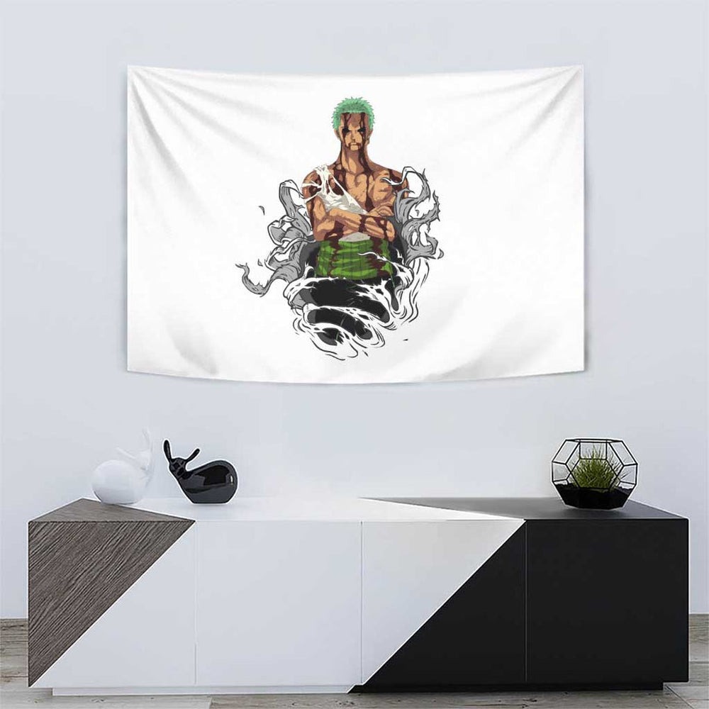 Roronoa Zoro - Straw Hat - One Piece Tapestry Anime Style TS04
