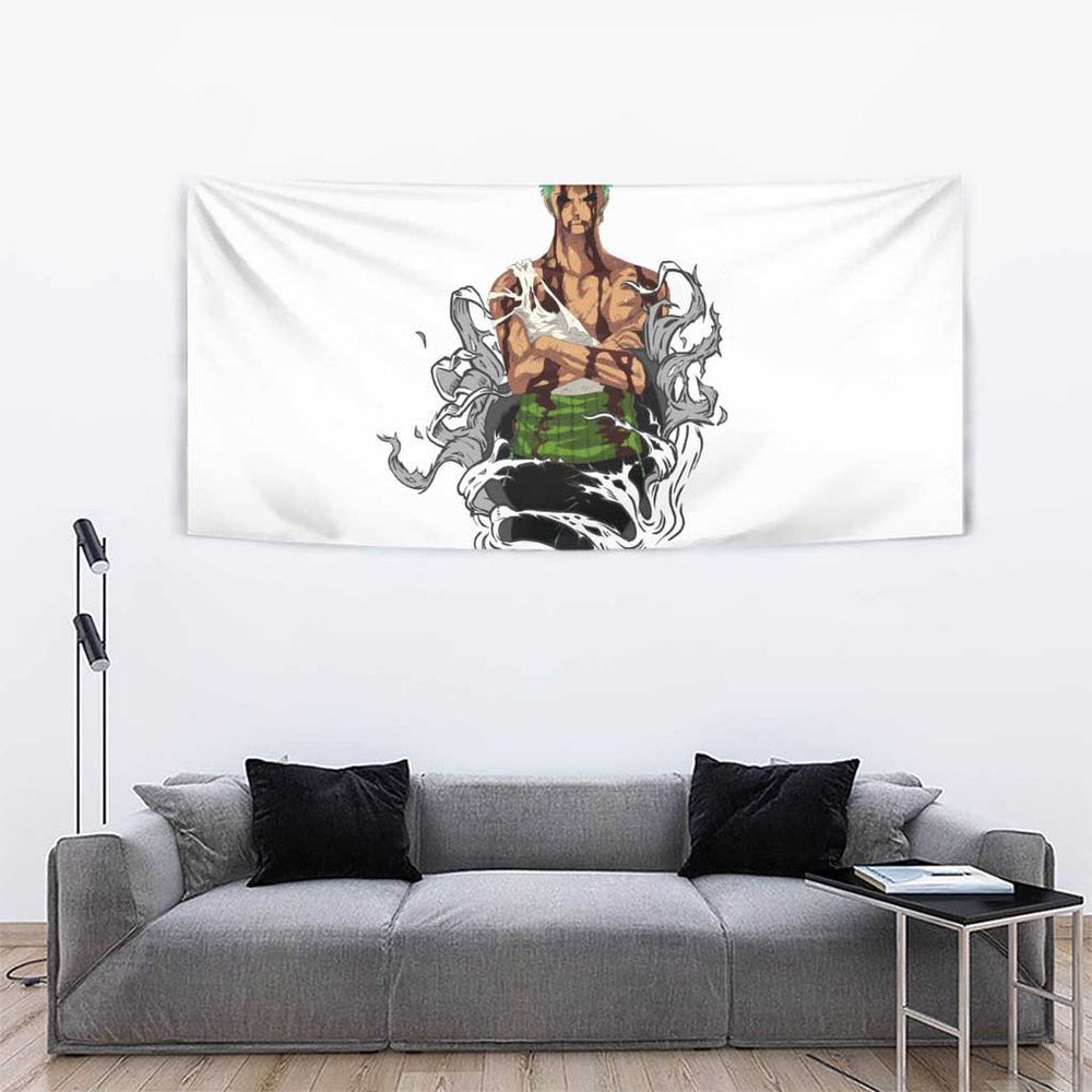 Roronoa Zoro - Straw Hat - One Piece Tapestry Anime Style TS04