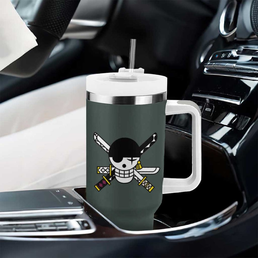 Roronoa Zoro V2 One Piece Tumbler With Handle Anime Style TS04 Roronoa Zoro V2 One Piece Tumbler With Handle Anime Style TS04