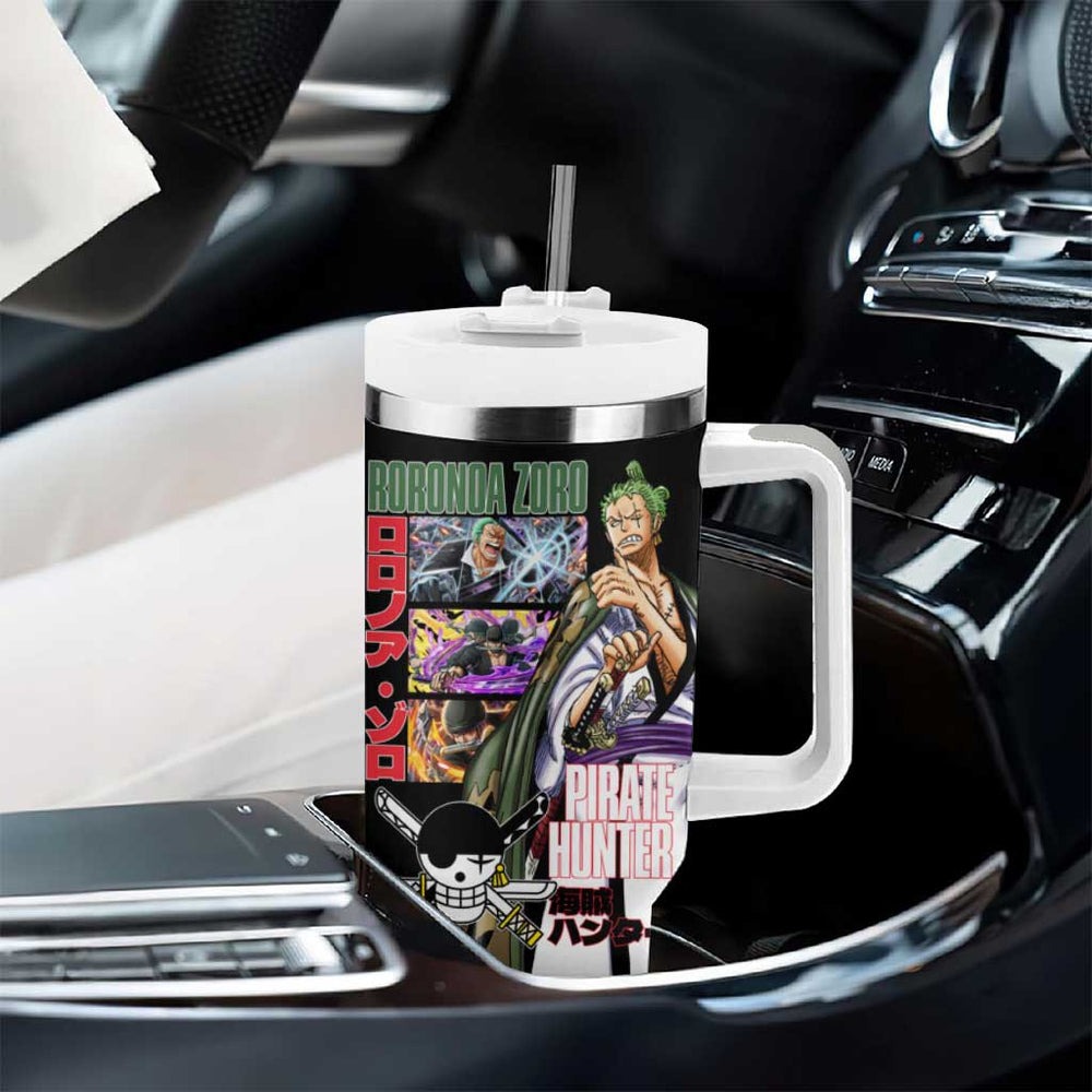 Roronoa Zoro V3 One Piece Tumbler With Handle Anime Style TS04 Roronoa Zoro V3 One Piece Tumbler With Handle Anime Style TS04