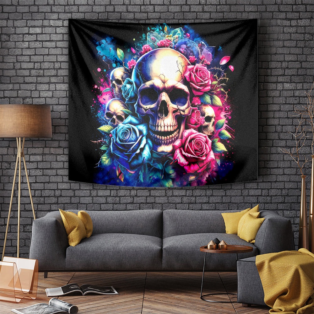 Rose Skull Tapestry Assuming I Was Like Most Girls Was Your First Mistake DT01 Rose Skull Tapestry Assuming I Was Like Most Girls Was Your First Mistake DT01