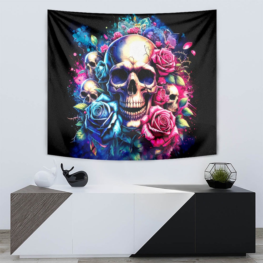 Rose Skull Tapestry Assuming I Was Like Most Girls Was Your First Mistake DT01 Rose Skull Tapestry Assuming I Was Like Most Girls Was Your First Mistake DT01