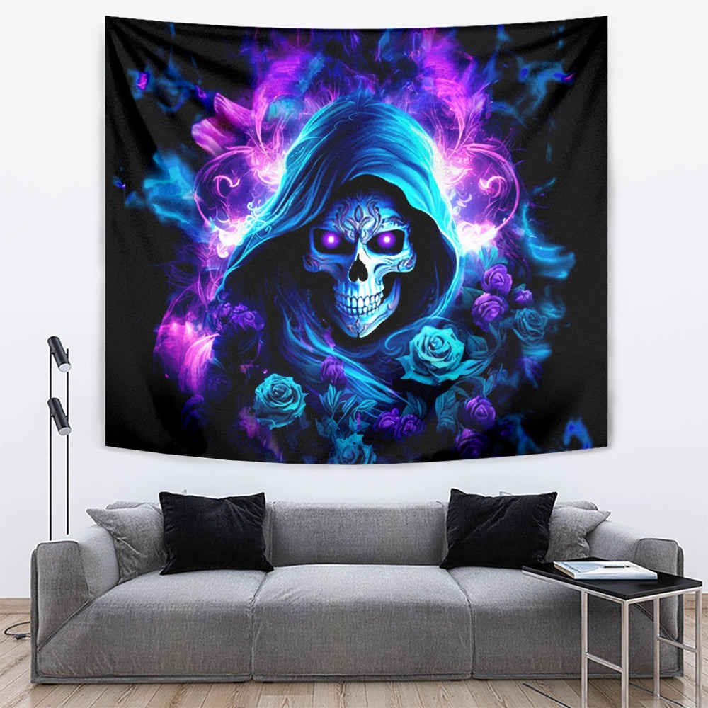 Rose Skull Tapestry If My Mouth Doesn't Say It DT01 Rose Skull Tapestry If My Mouth Doesn't Say It DT01