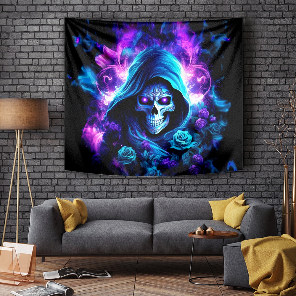 Rose Skull Tapestry If My Mouth Doesn't Say It DT01 Rose Skull Tapestry If My Mouth Doesn't Say It DT01