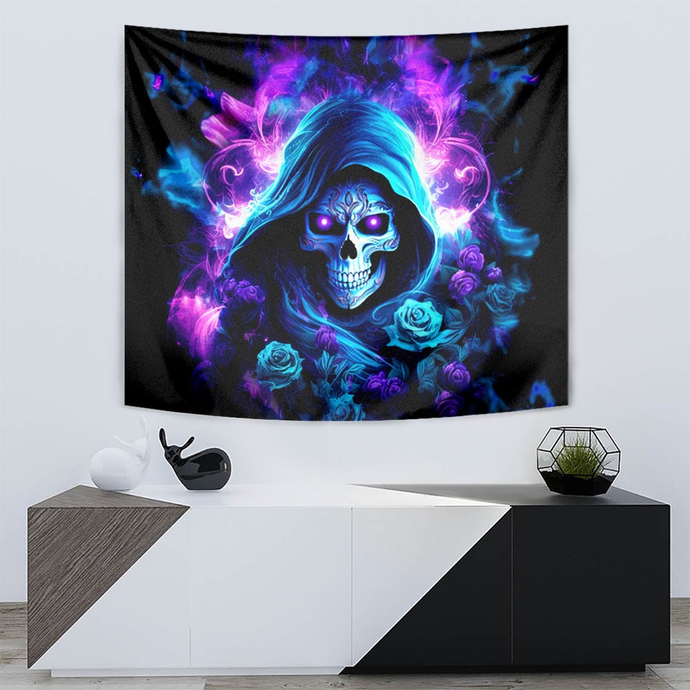 Rose Skull Tapestry If My Mouth Doesn't Say It DT01 Rose Skull Tapestry If My Mouth Doesn't Say It DT01