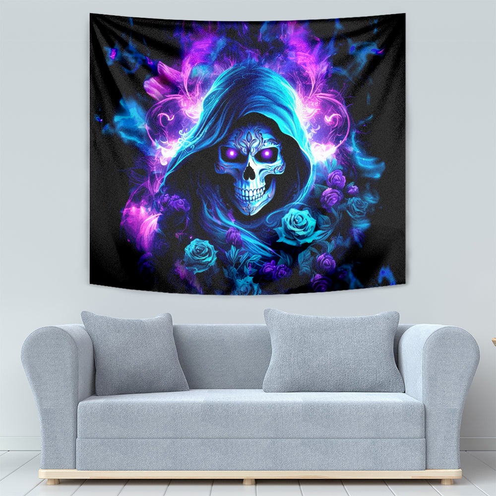 Rose Skull Tapestry If My Mouth Doesn't Say It DT01 Rose Skull Tapestry If My Mouth Doesn't Say It DT01
