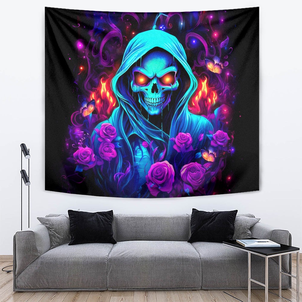 Rose Skull Tapestry Just So We Are Clear I'm Not Afraid Of You DT01 Rose Skull Tapestry Just So We Are Clear I'm Not Afraid Of You DT01