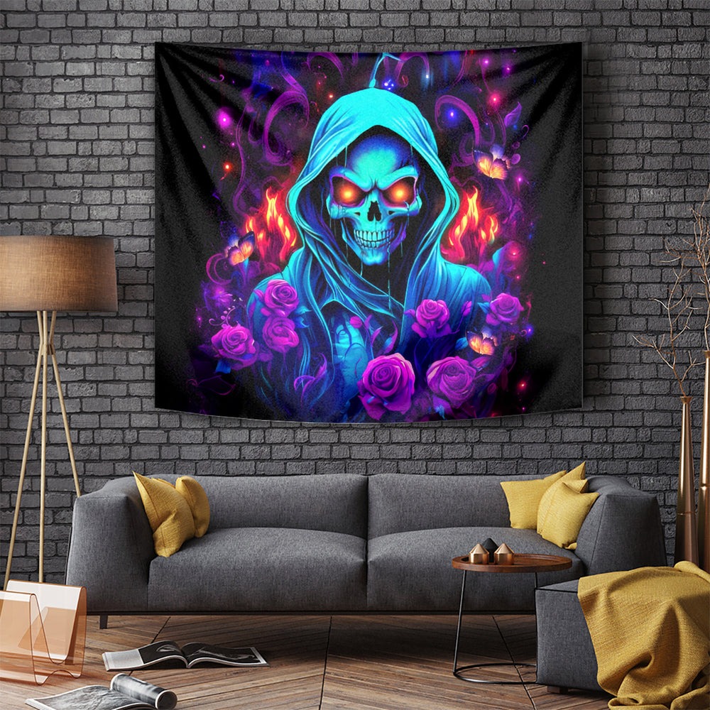 Rose Skull Tapestry Just So We Are Clear I'm Not Afraid Of You DT01 Rose Skull Tapestry Just So We Are Clear I'm Not Afraid Of You DT01