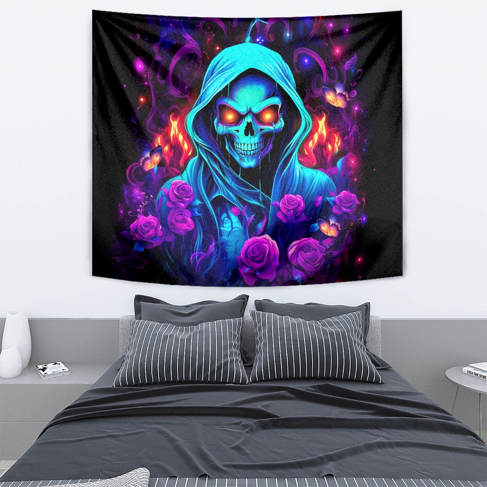 Rose Skull Tapestry Just So We Are Clear I'm Not Afraid Of You DT01 Rose Skull Tapestry Just So We Are Clear I'm Not Afraid Of You DT01