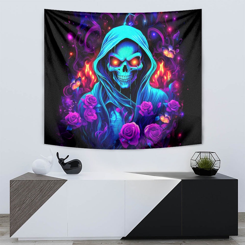 Rose Skull Tapestry Just So We Are Clear I'm Not Afraid Of You DT01 Rose Skull Tapestry Just So We Are Clear I'm Not Afraid Of You DT01
