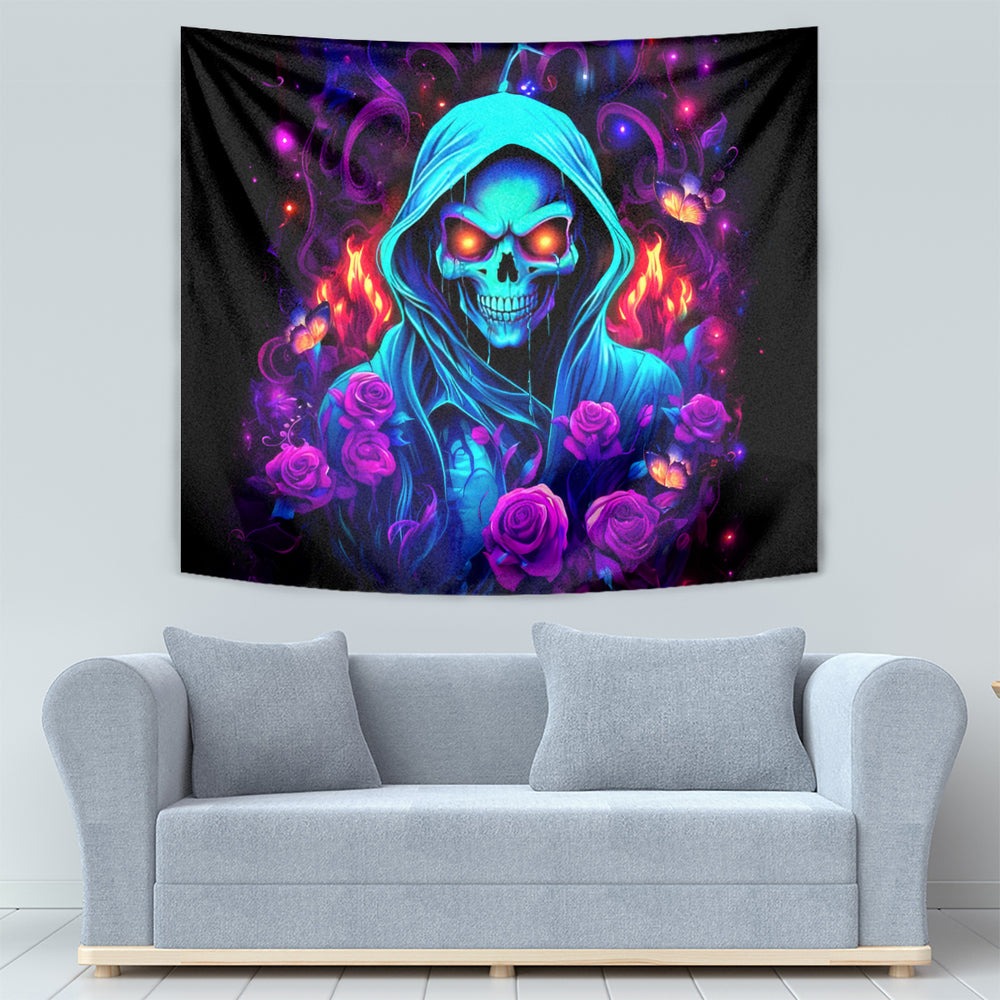 Rose Skull Tapestry Just So We Are Clear I'm Not Afraid Of You DT01 Rose Skull Tapestry Just So We Are Clear I'm Not Afraid Of You DT01