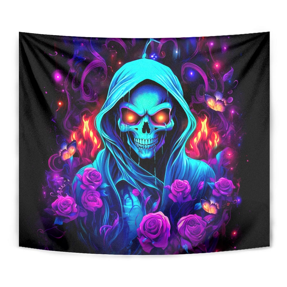 Rose Skull Tapestry Just So We Are Clear I'm Not Afraid Of You DT01 Rose Skull Tapestry Just So We Are Clear I'm Not Afraid Of You DT01