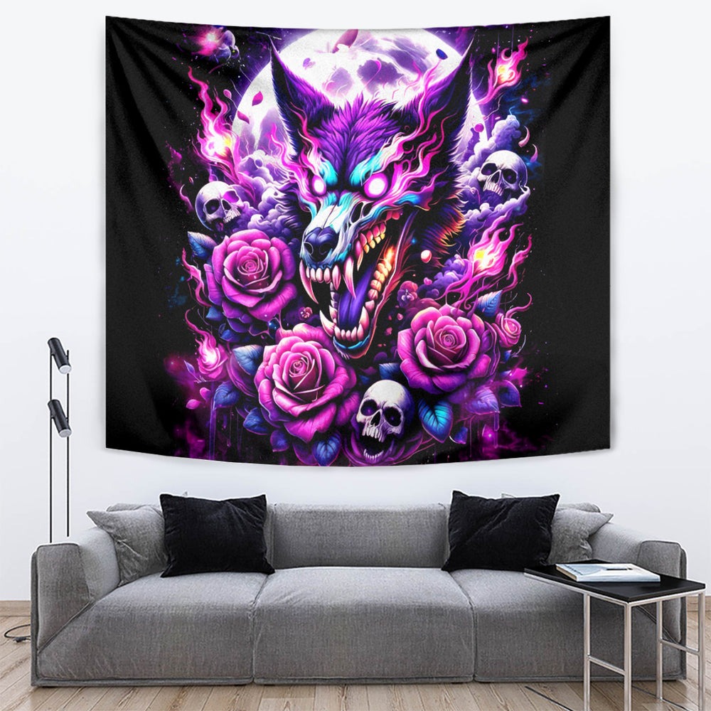 Rose Wolf Tapestry I May Not Be Perfect But At Least I'm Not You DT01 Rose Wolf Tapestry I May Not Be Perfect But At Least I'm Not You DT01