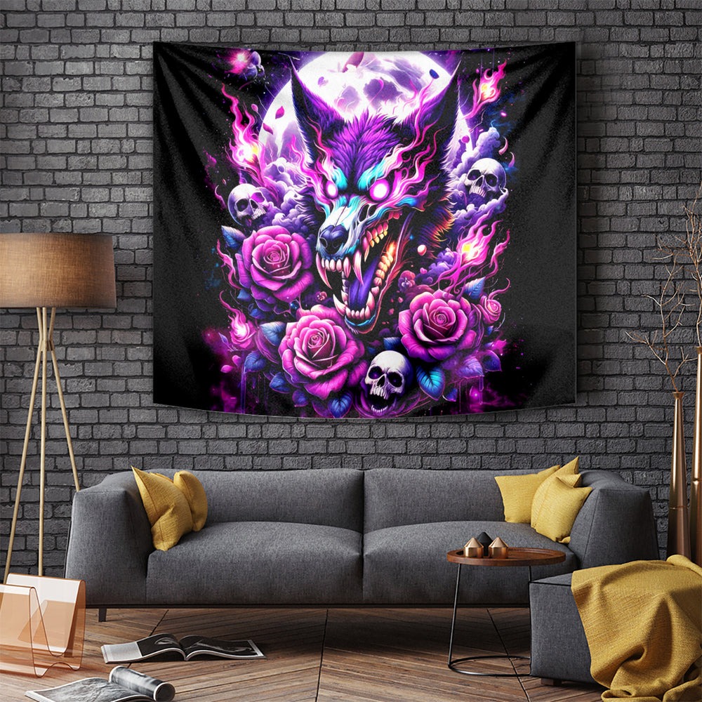 Rose Wolf Tapestry I May Not Be Perfect But At Least I'm Not You DT01 Rose Wolf Tapestry I May Not Be Perfect But At Least I'm Not You DT01