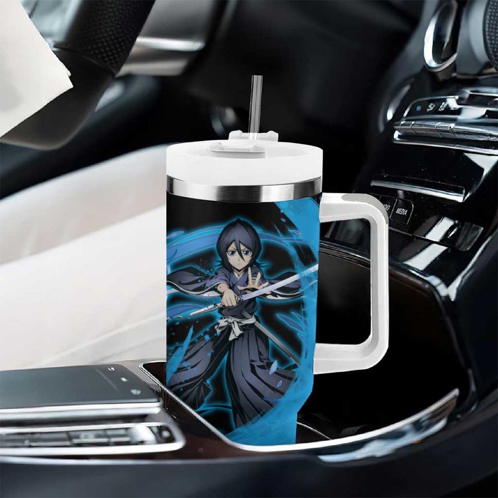 Rukia Kuchiki - Bleach Tumbler With Handle Anime Style TS04 Rukia Kuchiki - Bleach Tumbler With Handle Anime Style TS04