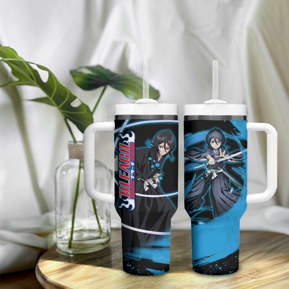 Rukia Kuchiki - Bleach Tumbler With Handle Anime Style TS04 Rukia Kuchiki - Bleach Tumbler With Handle Anime Style TS04