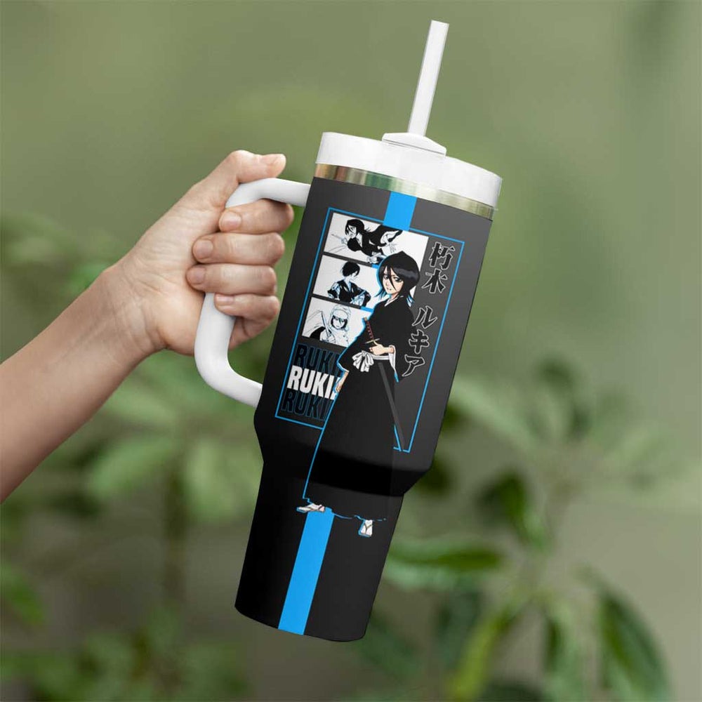 Rukia Kuchiki - Bleach Tumbler With Handle Anime Style TS04 Rukia Kuchiki - Bleach Tumbler With Handle Anime Style TS04