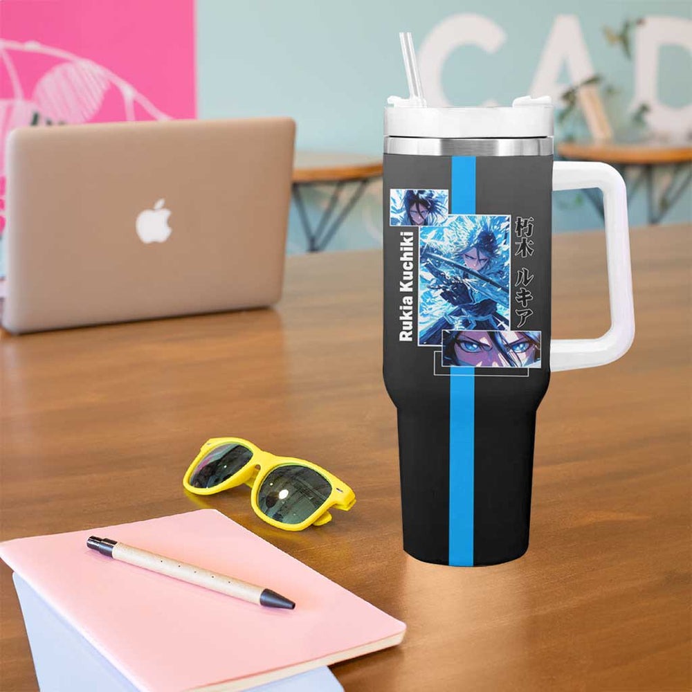 Rukia Kuchiki - Bleach Tumbler With Handle Anime Style TS04 Rukia Kuchiki - Bleach Tumbler With Handle Anime Style TS04