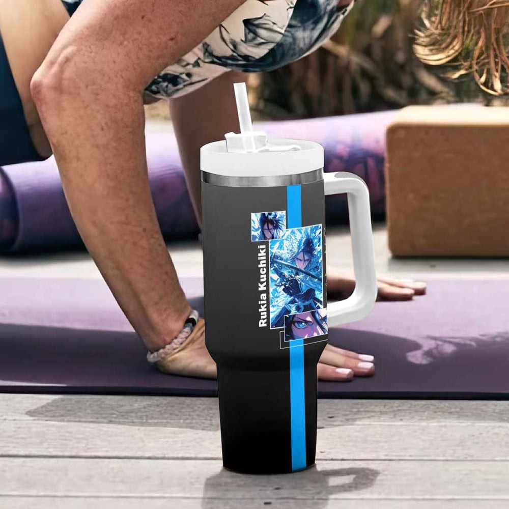 Rukia Kuchiki - Bleach Tumbler With Handle Anime Style TS04 Rukia Kuchiki - Bleach Tumbler With Handle Anime Style TS04