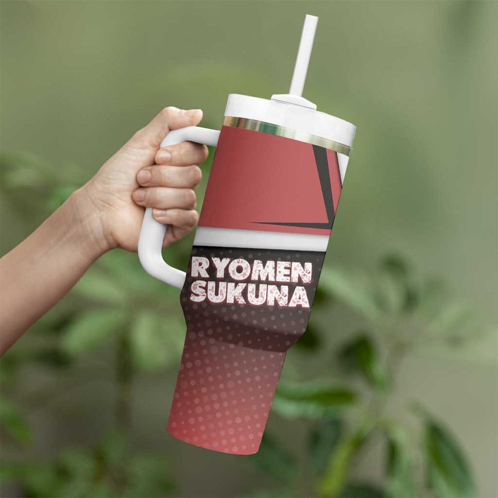 Ryomen Sukuna Tumbler With Handle Grunge Anime Poster Style TS04 Ryomen Sukuna Tumbler With Handle Grunge Anime Poster Style TS04