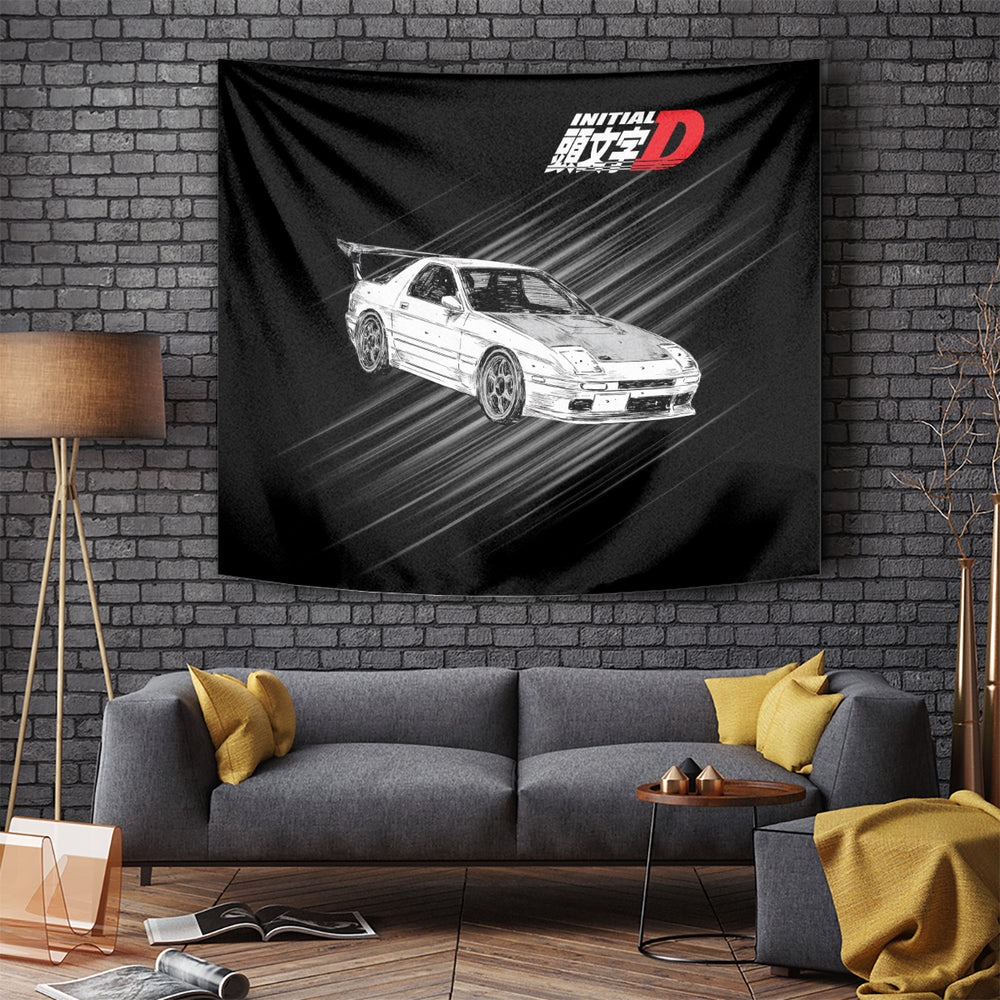 Ryosuke Takahashi RX-7 Initial D Tumbler With Handle Manga Mix Anime Style TS04 Ryosuke Takahashi RX-7 Initial D Tumbler With Handle Manga Mix Anime Style TS04