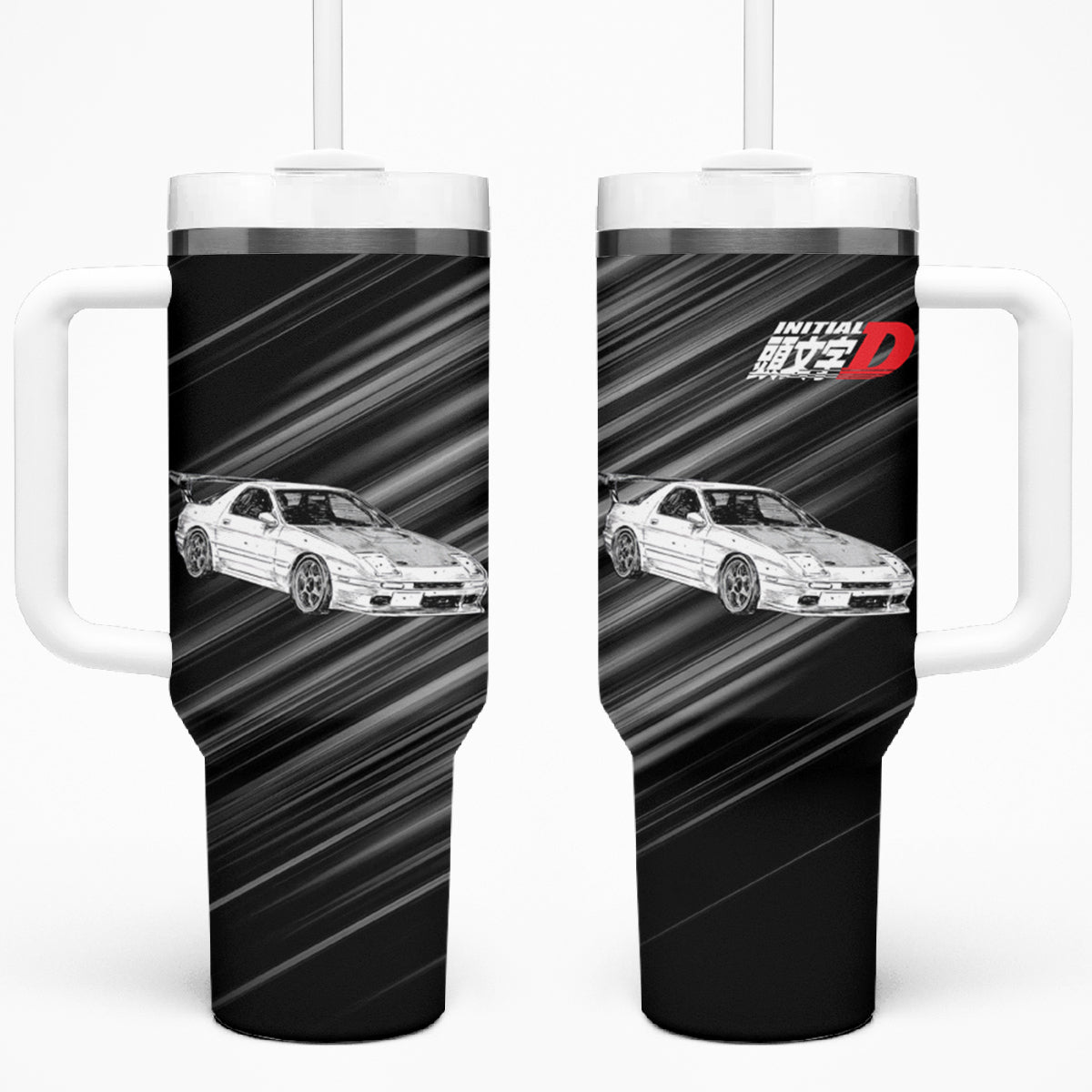 Ryosuke Takahashi RX-7 Initial D Tumbler With Handle Manga Mix Anime Style TS04